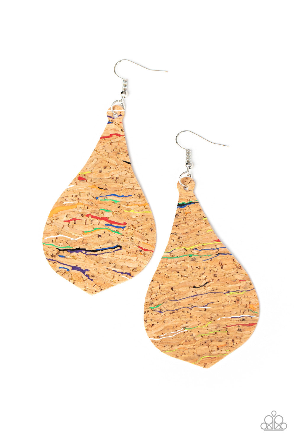 CORK COAST - MULTI CORK RETRO TEARDROP EARRINGS
