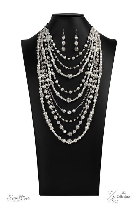 THE LECRICIA - 2020 ZI MULTI STRAND WHITE PEARLS NECKLACE