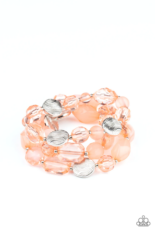 OCEANSIDE BLISS - ORANGE STRETCH BRACELET SET